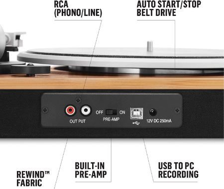 House of Marley Stir It Up Plattenspieler mit Vorverstärker & USB für 79,99€ (statt 113€)