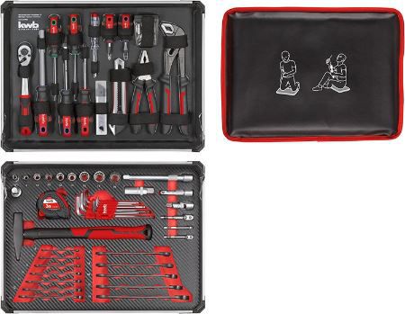 kwb Werkzeugkoffer mit Werkzeug Set, 80 tlg. für 95,89€ (statt 115€)
