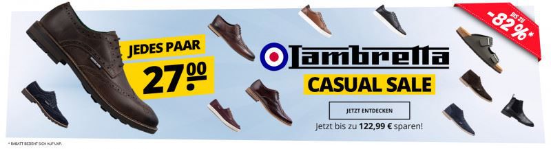 👟 Lambretta Schuh Sale bei SportSpar   Jedes Paar nur 27€ + 3,95€ Versand