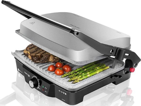 Cecotec Rock´n Grill 2000 Kontakt  & Elektrogrill, 2.000W für 39,90€ (statt 56€)