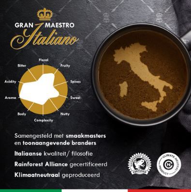 4 x 1Kg Gran Maestro Italiano Kaffeebohnen für 45,46€ (statt 60€)