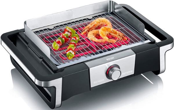 Severin Senoa Boost Elektrogrill mit bis zu 500 °C für 77€ (statt 115€)