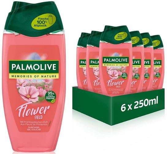6er Pack Palmolive Flower Field Duschgel, 250ml ab 8,49€ (statt 12€)