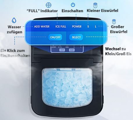 Free Village Eiswürfelmaschine (12kg/24h) für 112,24€ (statt 159€)