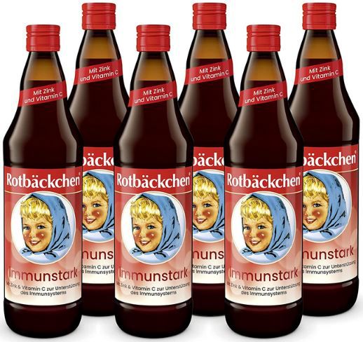 6x Rotbäckchen Immunstark Saft, je 700ml ab 16,15€ (statt 19€)