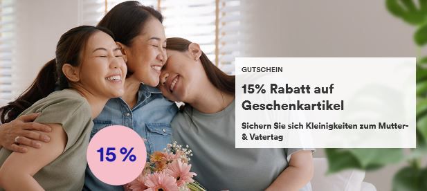Thalia Mutter & Vatertag: 15% Rabatt auf Geschenkartikel & Trends