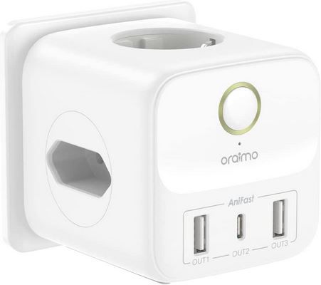 Oraimo Steckdosenwürfel mit USB für 13,72€ (statt 22€)