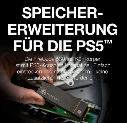 Seagate FireCuda 530 NVMe SSD 2TB mit Kühlkörper für 149,99€ (statt 189€)