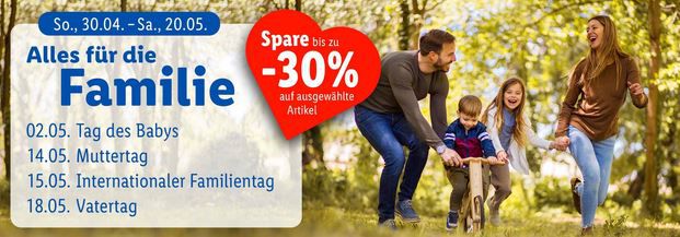 Lidl: Bis zu 30% Rabatt auf Alles für die Familie   z.B. Parkside Arbeitsstrahler für 29€ (statt 37€)