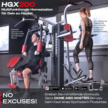 Sportstech HGX100/HGX200 Kraftstation für 891,65€ (statt 1.098€)