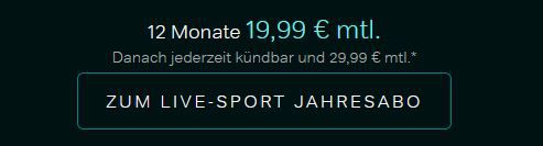 12 Monate WOW Live Sport Ticket (Bundesliga uvm.) für 19,99€ mtl. (statt 30€)