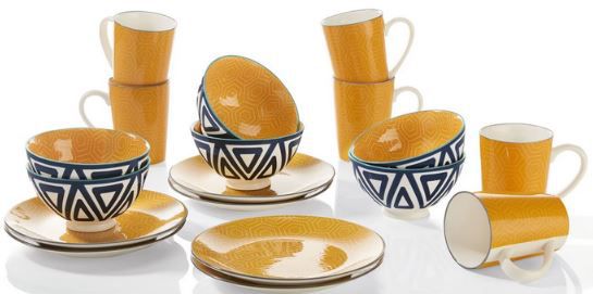 Ernesto Porzellan Geschirr Set, 18 teilig für 35,94€ (statt 60€)