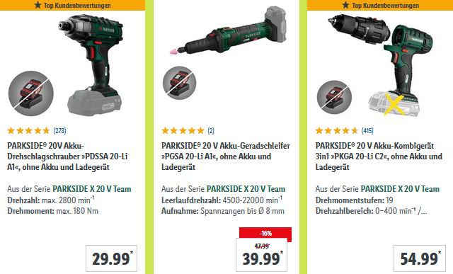 Lidl: Bis zu 30% Rabatt auf Alles für die Familie   z.B. Parkside Arbeitsstrahler für 29€ (statt 37€)