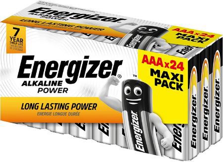 24er Pack Energizer Alkaline Power AAA Batterien für 7,86€ (statt 11€)