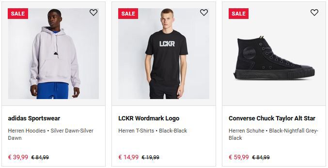 Footlocker: 15% Rabatt zum Vatertag auf das komplette Herren Sortiment + Sale