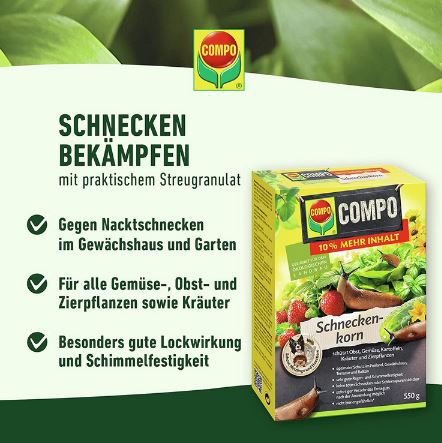 1,1 Kg Compo Schneckenkorn Streugranulat für 8,55€ (statt 14€)   Prime