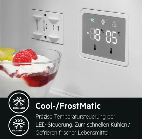 AEG RCB736E4MK Kühl Gefrierkombination, 360L, NoFrost für 930€ (statt 1.000€)