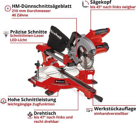 Einhell TE SM 36/210 Li Akku Zug Kapp Gehrungssäge für 167,89€ (statt 199€)