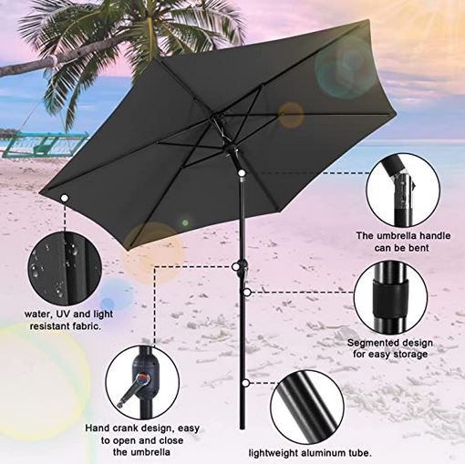 Ansobea Sonnenschirm mit 270cm Durchmesser für 31,27€ (statt 46€)