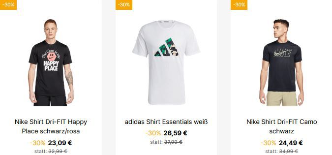 Geomix: großer Shirt + Shorts Sale mind. 30% Rabatt + VSK Frei ab 25€
