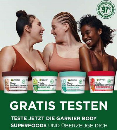 Garnier Body Superfood Körperpflege kostenlos ausprobieren