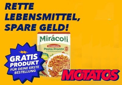 Motatos: Durch Lebensmittel retten Produkte gratis (ab 25€ MBW)