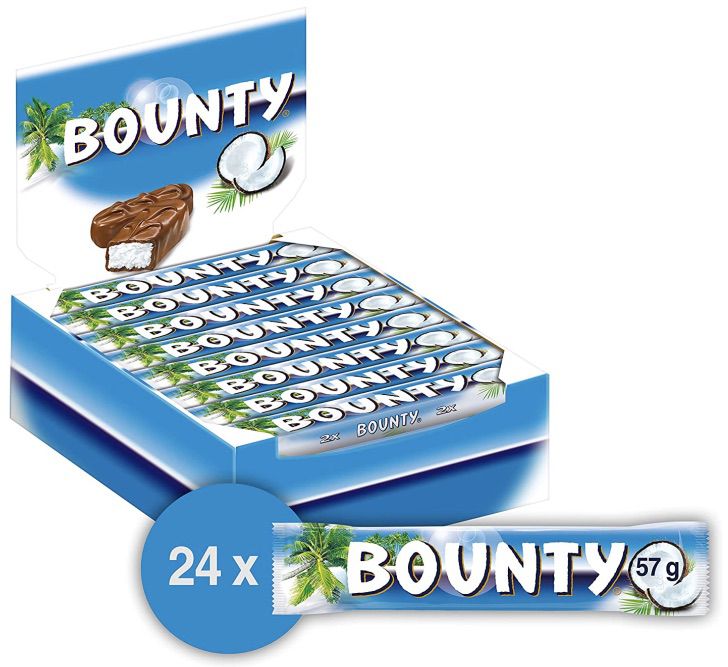 24x Bounty Vollmilch Riegel (57g) ab 11,69€ (statt 17€)