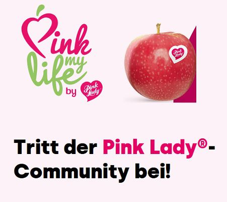 Mit Pink Lady Herzen sammeln   Prämie gratis einsacken