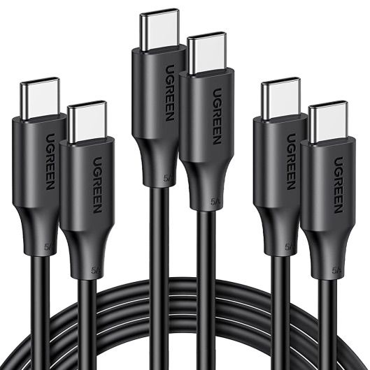 3x USB C zu USB C Ladekabel (100W, 5A/20V) für 11,47€ (statt 15€)