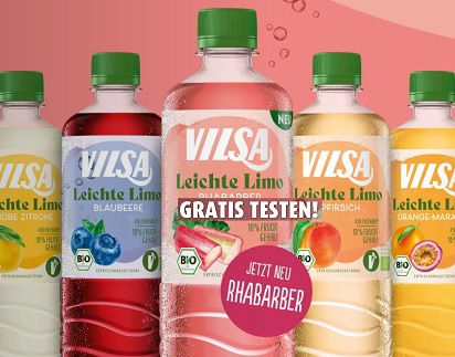 VILSA Leichte Bio Limo gratis ausprobieren