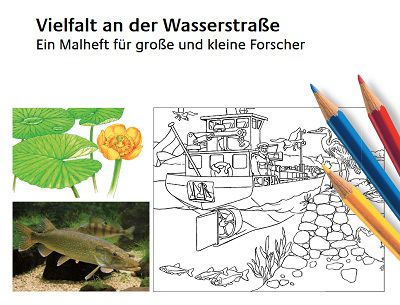 Gratis: Kindermalbuch Vielfalt an der Wasserstraße