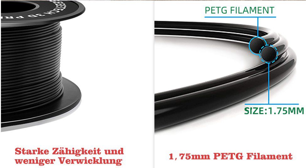 GEEETECH PETG Filament (1,75mm & 1kg) für 16€ (statt 23€)