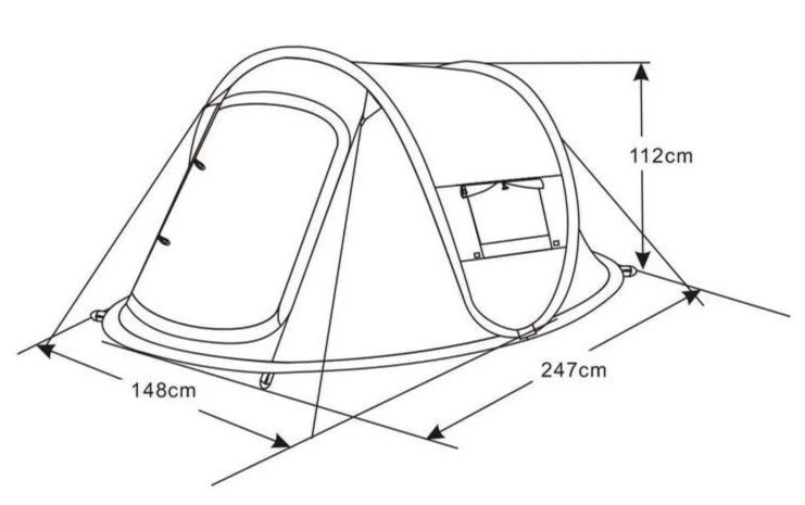 Rocktrail Pop up Zelt für 2 Personen für 35,94€ (statt 56€)