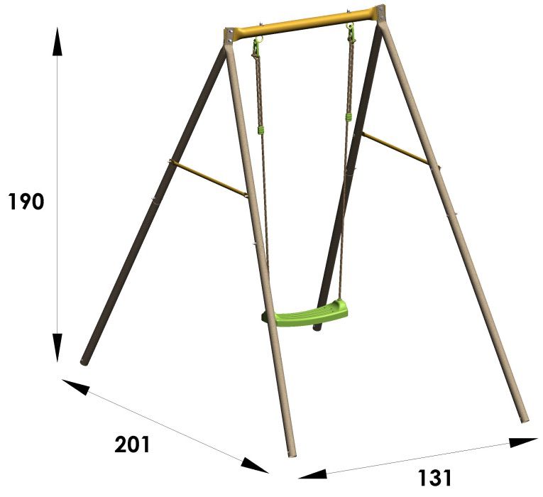 TRIGANO ALLEGTRO Schaukel inkl. Verankerungs Set für 76,99€ (statt 105€)