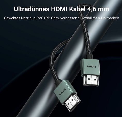 UGREEN 8K HDMI 2.1 Kabel (2m) für 11,99€ (statt 16€)