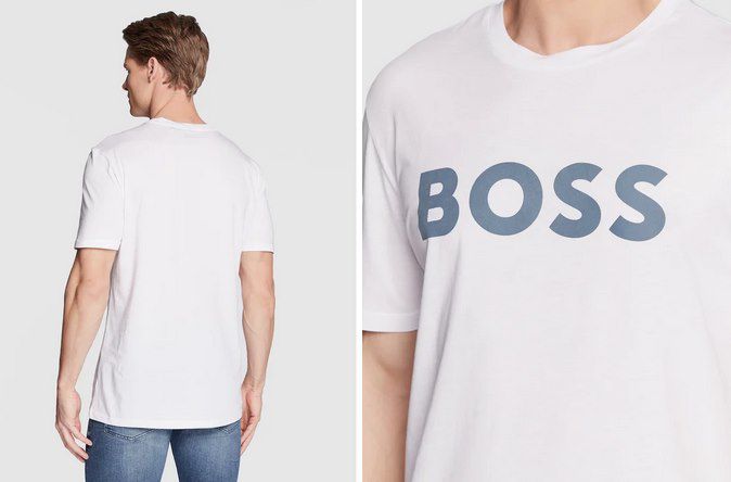 Hugo Boss T Shirt Thinking in Weiß für 29,90€ (statt 38€)
