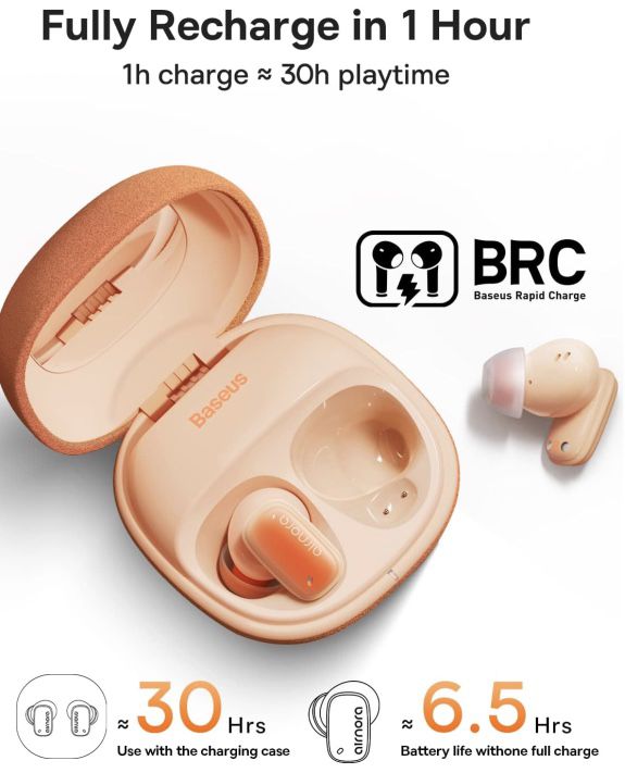 Baseus Airnora 2   BT 5.3 TWS InEar ANC Kopfhörer für 29,99€ (statt 50€)