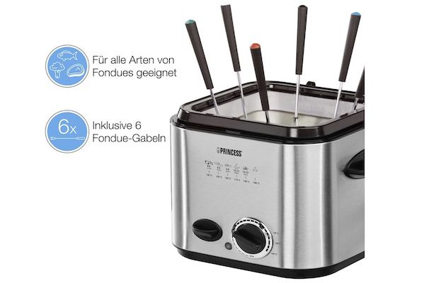 Princess 182611 Mini Fritteuse mit Fondue für 33,99€ (statt 39€)