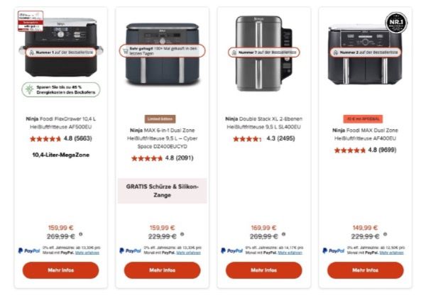 🏠 Ninja Kitchen Sale bis 15% Extra Rabatt auf Alles ➡️ z.B. Multikocher oder Heißluftfritteuse