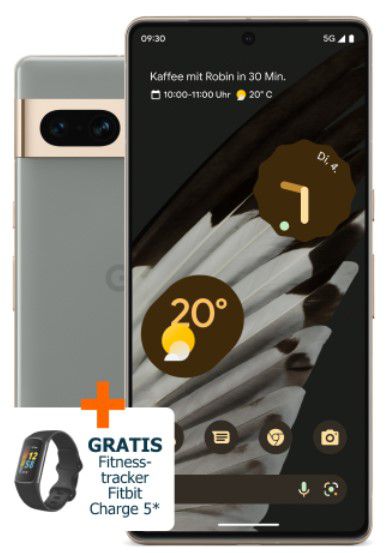Google Pixel 7 Pro + Fitbit Charge 5 für 49€ + 5G Vodafone Allnet Flat 45GB ab 29,99€ mtl.