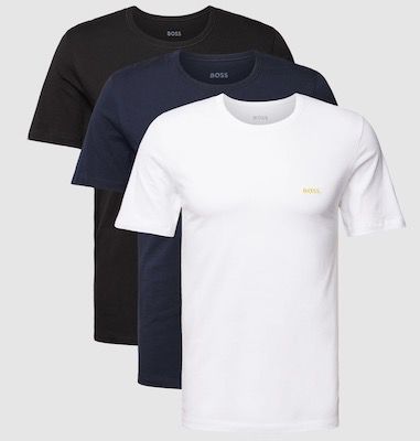 3er Pack BOSS T-Shirts mit Label Stitch für 35€ (statt 45€)