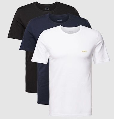 3er Pack BOSS T Shirts mit Label Stitch für 35€ (statt 45€)