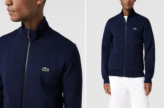 Lacoste Sweatjacke mit Stehkragen ab 77,99€ (statt 98€)