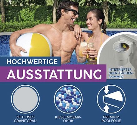 Bestway Hydrium Stahlwandpool Set 360 cm mit Sandfilter ab 699€ (statt 792€)