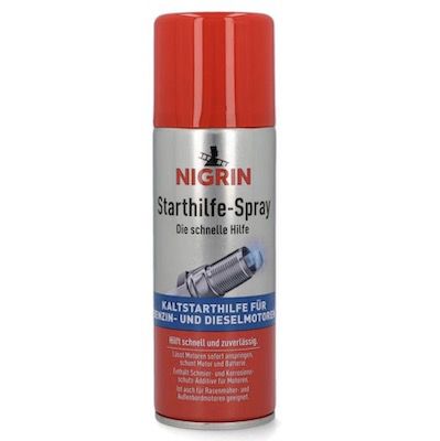 200ml NIGRIN Kaltstarthilfespray für Benzin- und Dieselmotoren für 4,79€ (statt 9€)