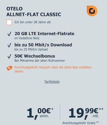 Google Pixel 6a für 1€ + Vodafone Allnet 20GB für 19,99€ mtl. + 100€ Amazon