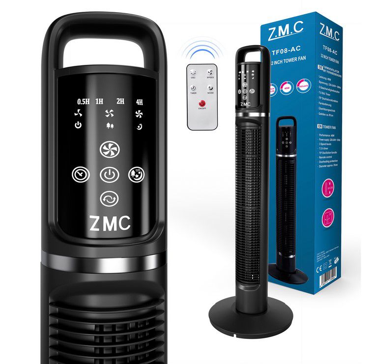 ZMC Turm Stand Ventilator 40W für 27,90€ (statt 34€)