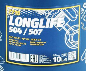 10 L MANNOL SAE 5W 30 Longlife Motoröl für 42,21€ (statt 48€)