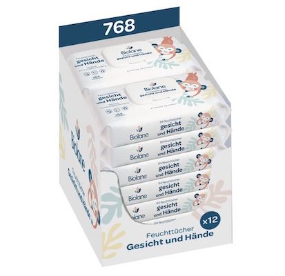 768x BIOLANE Baby Feuchttücher für Gesicht und Hände ab 29,92€ (statt 40€)