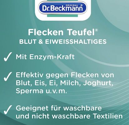 Dr. Beckmann Fleckenteufel Blut & Eiweißhaltiges ab 1,52€ (statt 2,15€)